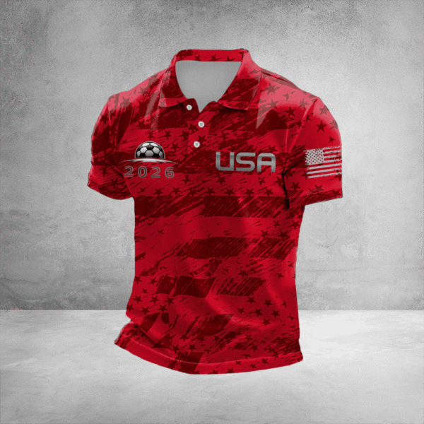 World Cup USA 2026 Polo Shirt FIFA World Cup Merch Soccer Players Clothing Fan Gifts.png