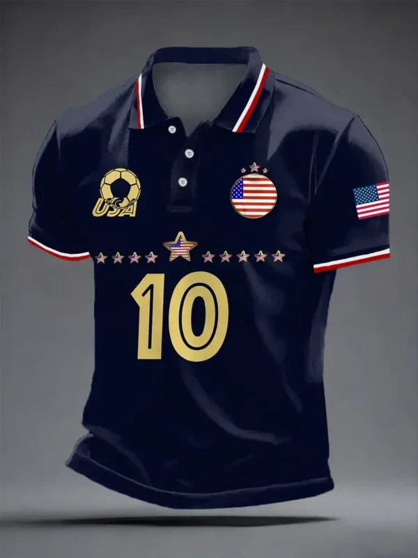 World Cup USA 2026 Polo Shirt Game Day Apparel Soccer Clothing For Boyfriend.webp