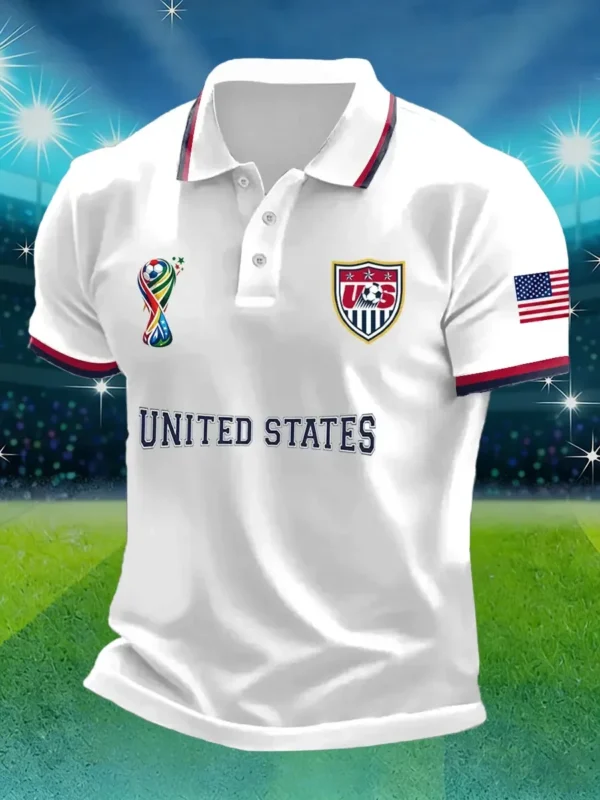 World Cup USA 2026 Polo Shirt Game Day Outfits FIFA Merch Soccer Lovers Gifts Idea.webp